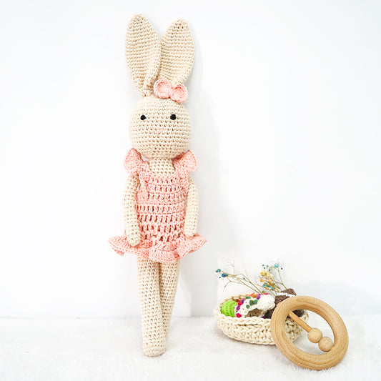 Elegant Bunny Mom & Daughter Set