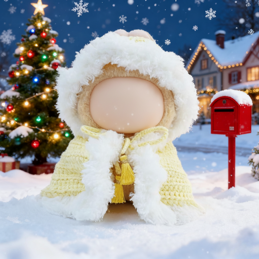 Yes.sister Handmade Crochet Labubu Doll Clothes - Snowy Story Series