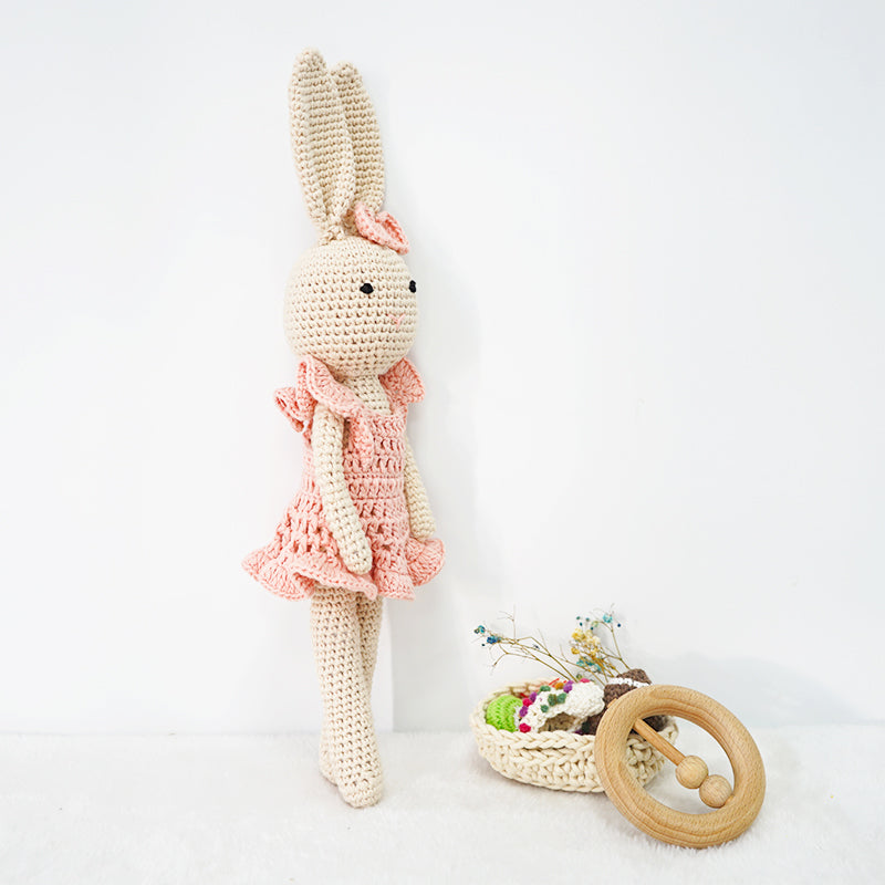 Elegant Bunny Mom & Daughter Set